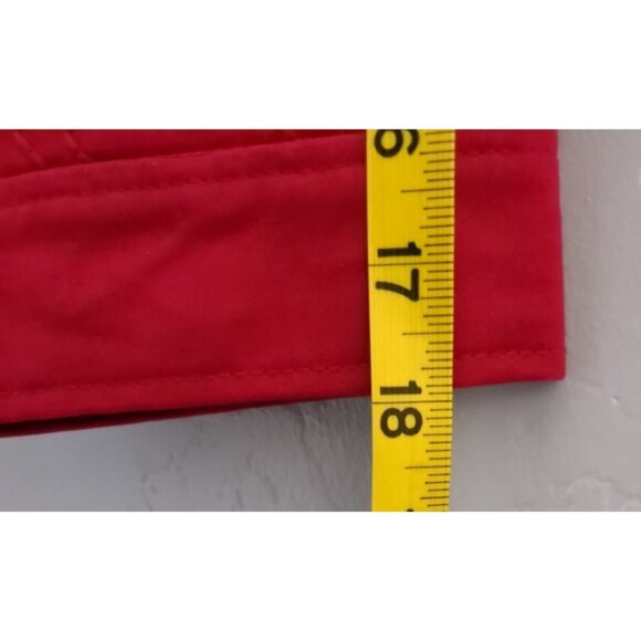 Coldwater Creek Women's 16 Blazer Jacket embroidered Red Business Academia Cotto - Picture 9 of 11